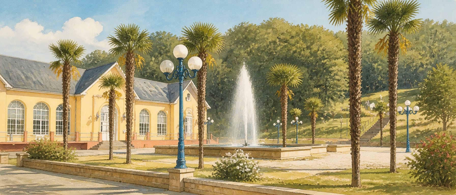 Capvern-les-Bains - fontaine